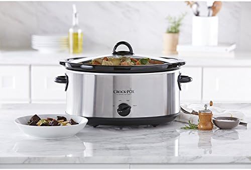 Crock-Pot 7 Quart Oval Manual Slow Cooker – Stainless Steel - Select SC3826