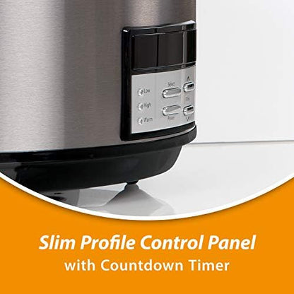 Crock-Pot 8 Quart Programmable Slow Cooker with Auto Warm - Select SC7086