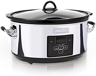 Crock-Pot 7 Quart Programmable Slow Cooker – Polished Platinum - Select SC3378