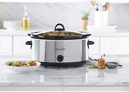 Crock-Pot 7 Quart Oval Manual Slow Cooker – Stainless Steel - Select SC3826