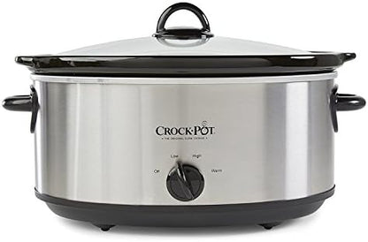 Crock-Pot 7 Quart Oval Manual Slow Cooker – Stainless Steel - Select SC3826