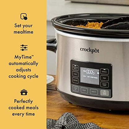 Crock-Pot 7 Quart Portable Programmable Slow Cooker with Timer - Select SC8437