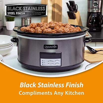 Crock-Pot 8 Quart Programmable Slow Cooker with Auto Warm - Select SC7086