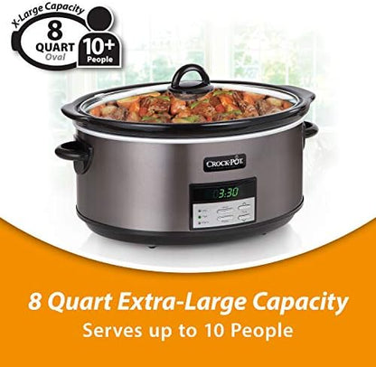 Crock-Pot 8 Quart Programmable Slow Cooker with Auto Warm - Select SC7086