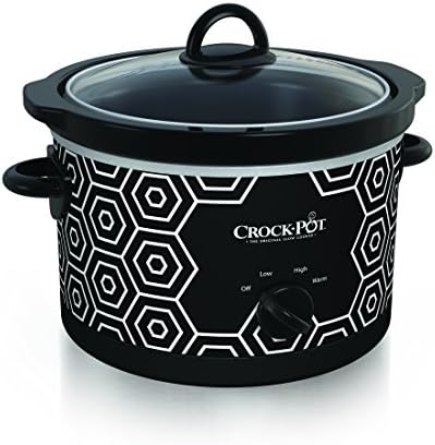 Crock-Pot 4.5 Quart Portable Slow Cooker – Black & White - Select SC1399