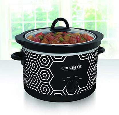 Crock-Pot 4.5 Quart Portable Slow Cooker – Black & White - Select SC1399