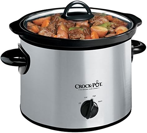 Crock-Pot 3 Quart Manual Slow Cooker – Silver - Select SC3826