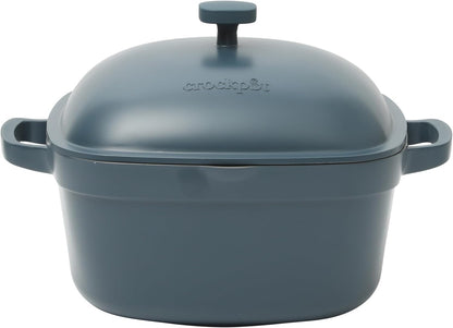 Crock-Pot 3 Quart Enameled Cast Iron Dutch Oven – Aqua - Select SC4239